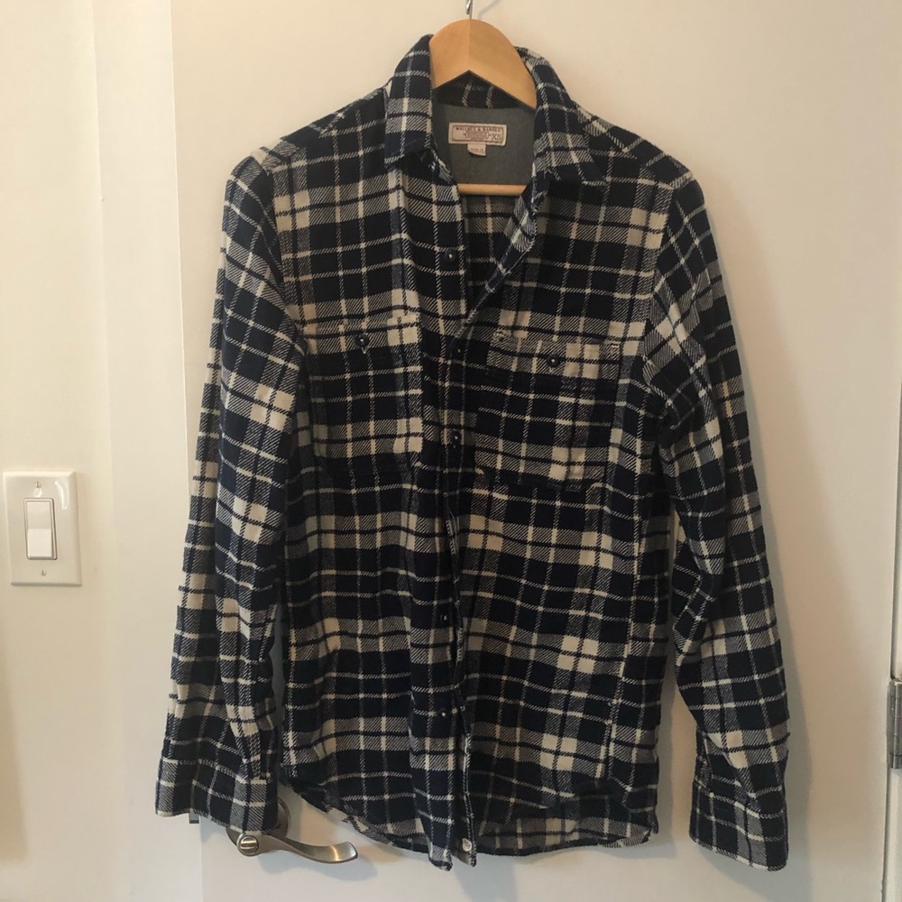 j. crew wallace & barnes plaid flannel